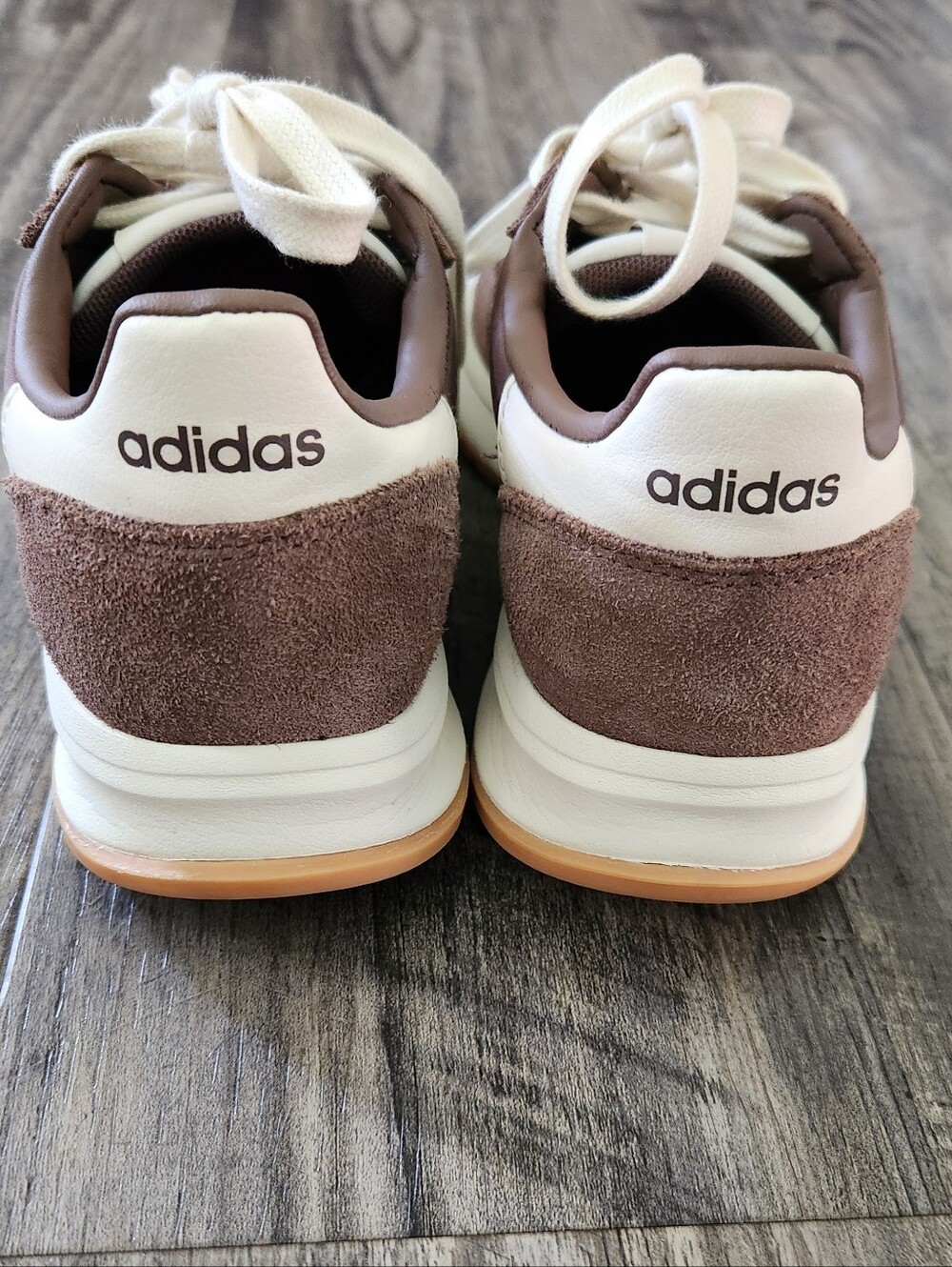 Adidas Run 70s 2.0 Earth Strata Cream Trim Brown Suede Runner Sneakers - Picture 6 of 9